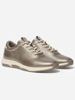 Tennis Femme Confort Cuir BronzeJAZZRUN