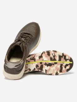 Tennis Femme Confort Cuir Marron JAZZRUN