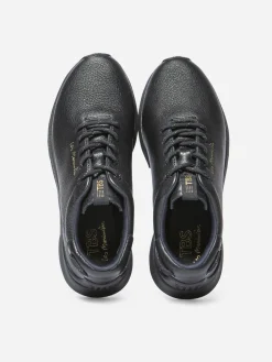 Tennis Femme Confort Cuir Marine