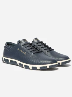 Tennis Femme Confort Cuir Python Bleu JAZARU