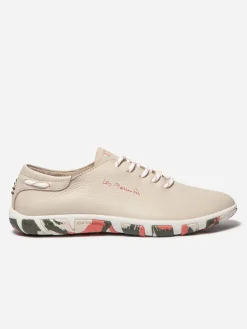 Tennis Femme Confort Cuir Rose Semelle Multico