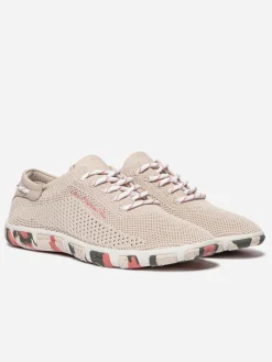 Tennis Femme Confort Textile Recyclé Rose Clair