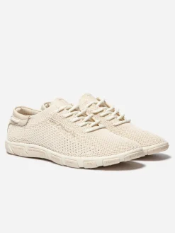 Tennis Femme Confort Textile Recyclé Beige