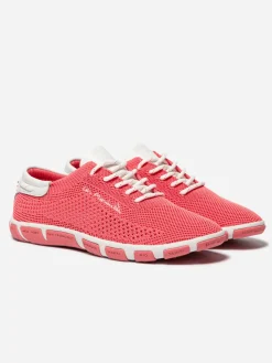 Tennis Femme Confort Textile Recyclé Rose