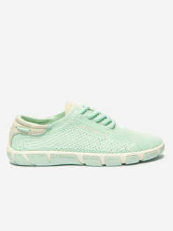 Tennis Femme Confort Textile Recyclé Vert clair JAZARIA