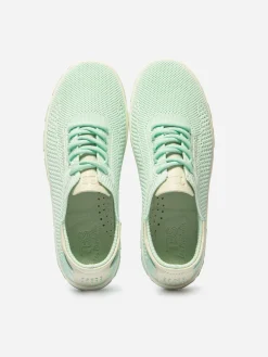 Tennis Femme Confort Textile Recyclé Vert clair JAZARIA