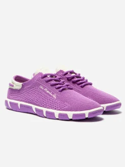 Tennis Femme Confort Textile Recyclé Violet JAZARIA