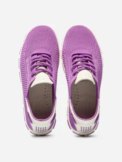 Tennis Femme Confort Textile Recyclé Violet JAZARIA