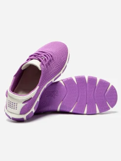 Tennis Femme Confort Textile Recyclé Violet JAZARIA