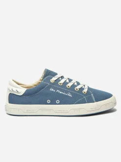 Tennis Femme Coton Recyclé Bleu LANZARA