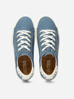 Tennis Femme Coton Recyclé Bleu LANZARA