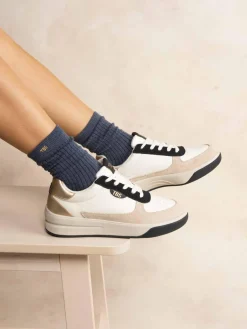 Tennis Femme Cuir Blanc CORALIE
