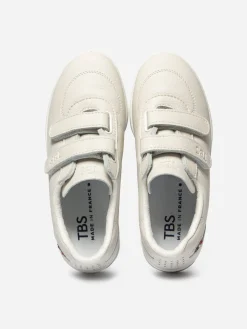 Tennis Femme Cuir Fabrication française Blanc BIBLIO