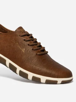 Tennis Femme Cuir Tabac JAZARU