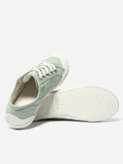 Tennis Femme En Toile Vert