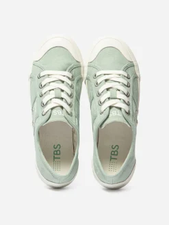 Tennis Femme En Toile Vert