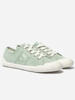 Tennis Femme En Toile Vert
