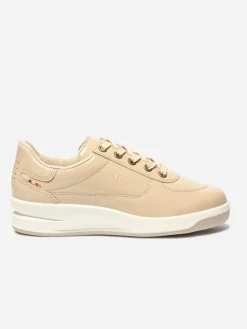 Tennis Femme Fabrication Française Cuir Crème BRANDIE