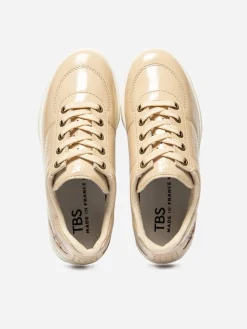 Tennis Femme Fabrication Française Cuir Crème BRANDIE