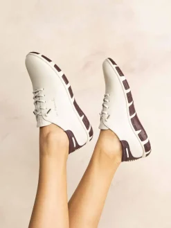 Tennis Femme Textile Blanc et Synagot JAZLACE