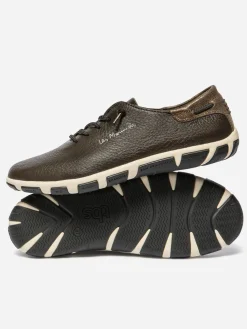 Tennis Femme Textile Chocolat et Bronze JAZLACE