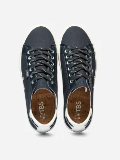 Tennis Homme Coton Recyclé Marine LANZARO