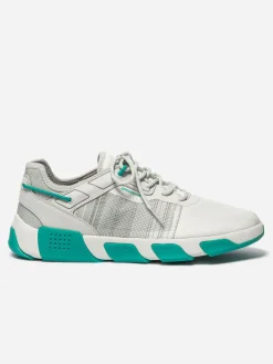 Tennis Homme Semelle TechniGrip® Blanc et Vert JAZLTIM
