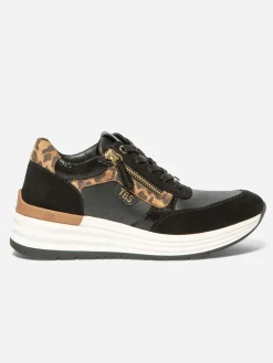 Tennis Leopard Noir TYLAZIP