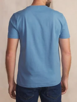 T-Shirt Celeste Manches Courtes Bleu OMARITEE