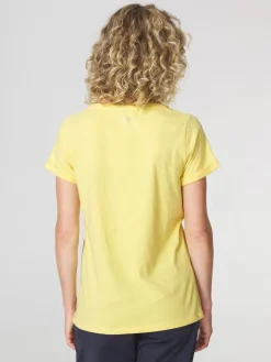 T-Shirt Femme Coton Bio Jaune ADINATEE