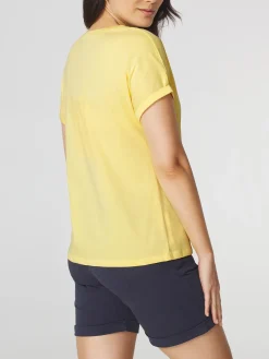 T-shirt Femme Jersey Jaune ZELDATEE