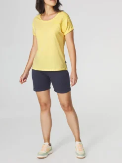 T-shirt Femme Jersey Jaune ZELDATEE