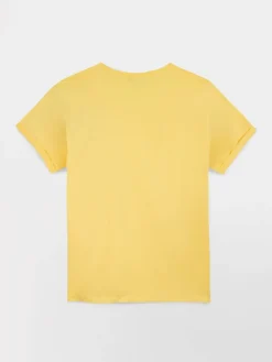 T-shirt Femme Jersey Jaune ZELDATEE