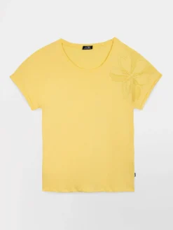 T-shirt Femme Jersey Jaune ZELDATEE