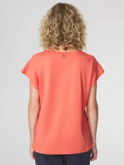 T-shirt Femme Jersey Motifs Marine et Vert EDDENSAN