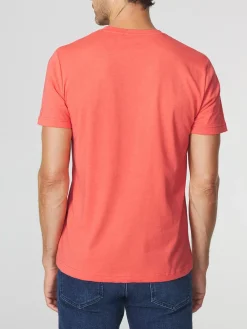 T-shirt Homme Coupe Ajustée Jersey Rouge PIERETEE