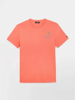 T-shirt Homme Coupe Ajustée Jersey Rouge SOHANTEE