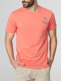 T-shirt Homme Coupe Ajustée Jersey Rouge SOHANTEE