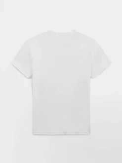T-shirt Homme Coupe Ajustée Jersey Blanc MELUTEE