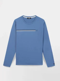 T-Shirt Manches Longues Bleu JONSITEE