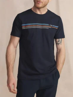 T-Shirt Marine Manches Courtes Bleu NINIOTEE