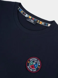 T-Shirt Marine Manches Courtes Bleu IZZARTEE