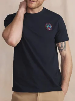T-Shirt Marine Manches Courtes Bleu IZZARTEE