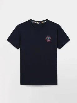 T-Shirt Marine Manches Courtes Bleu IZZARTEE