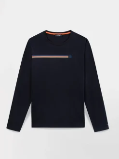 T-Shirt Marine Manches Longues Bleu JONSITEE