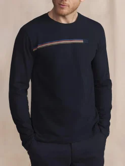 T-Shirt Marine Manches Longues Bleu JONSITEE