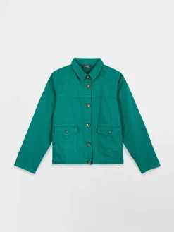 Veste Femme Boutonnée Vert MADIEVES
