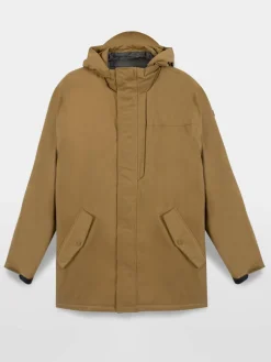 Veste Homme Imperméable Mi-Longue Marron JAFARVES