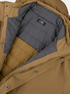 Veste Homme Imperméable Mi-Longue Marron JAFARVES