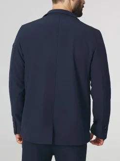 Veste Homme Zippée et Boutonnée Marine FLEEXVES